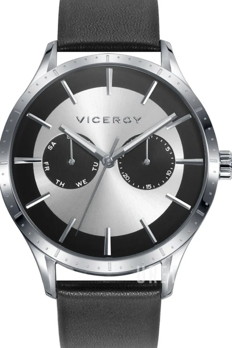 Classic Silverfärgad/Läder Ø42 mm