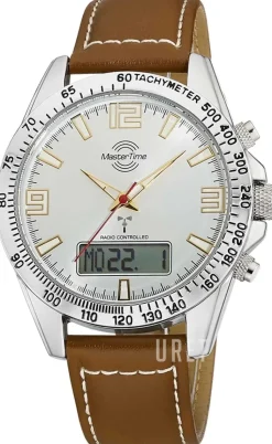 Classic Silverfärgad/Läder Ø42 mm