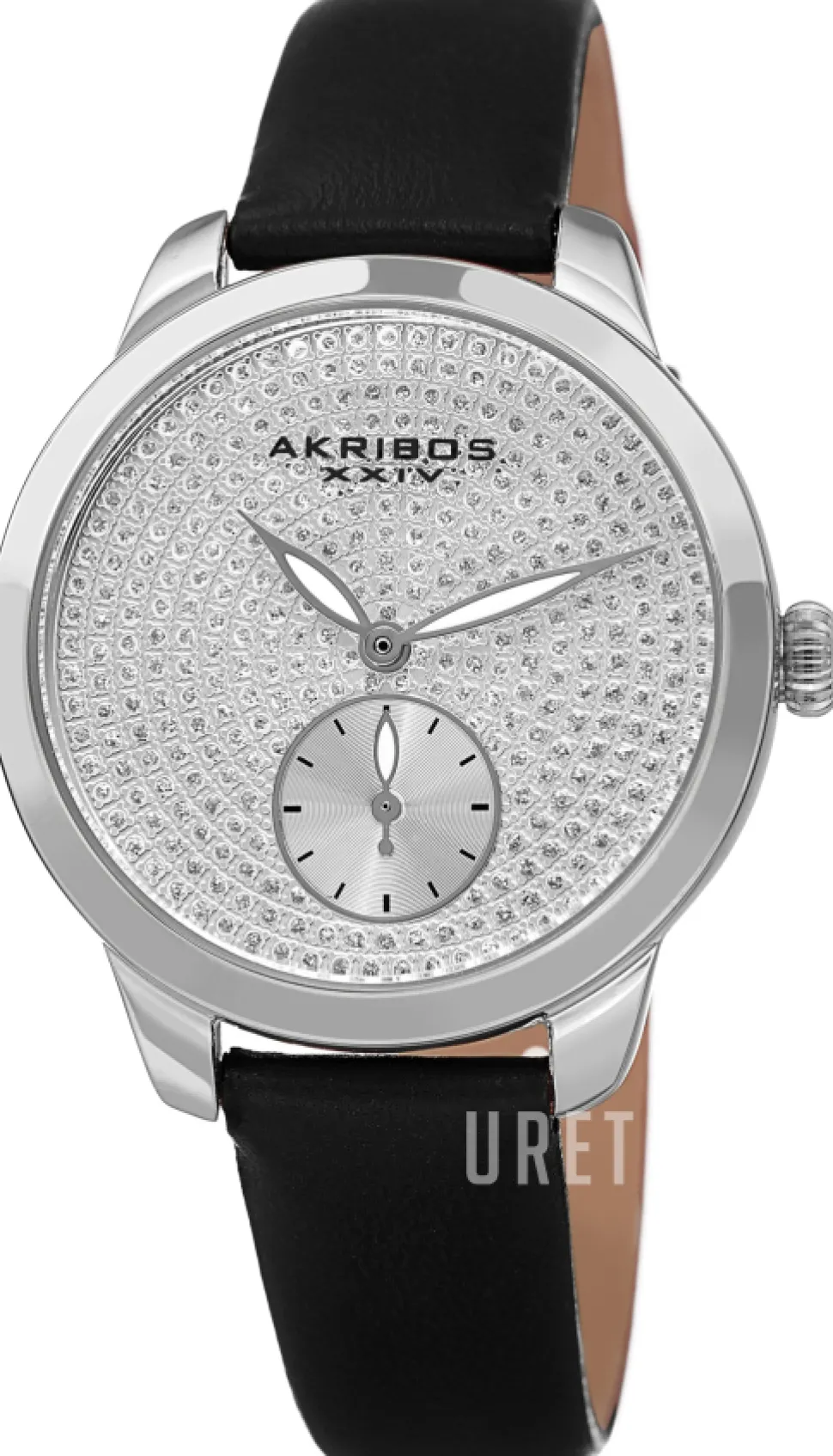 Classic Silverfärgad/Läder Ø34 mm