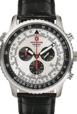 Classic Silverfärgad/Läder Ø45 mm