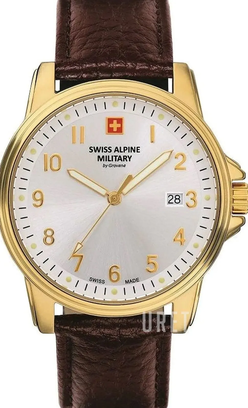 Classic Silverfärgad/Läder Ø40 mm