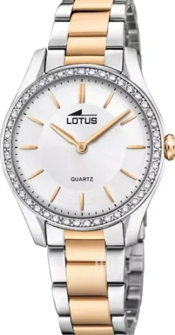 Classic Silverfärgad/Roséguldstonat stål Ø34 mm