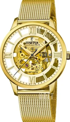 Classic Skelettskuren/Gulguldtonat stål Ø41.5 mm