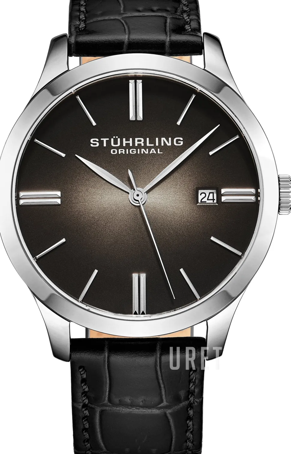 Classic Svart/Läder Ø42 mm