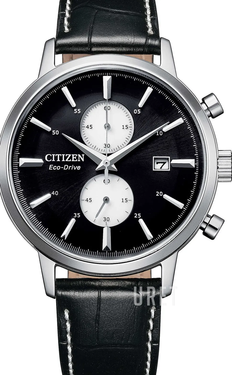 Classic Svart/Läder Ø42 mm