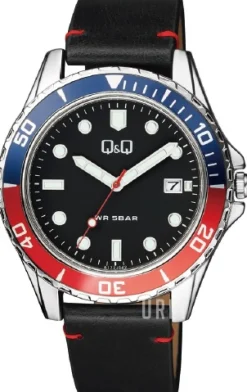 Classic Svart/Läder Ø43 mm