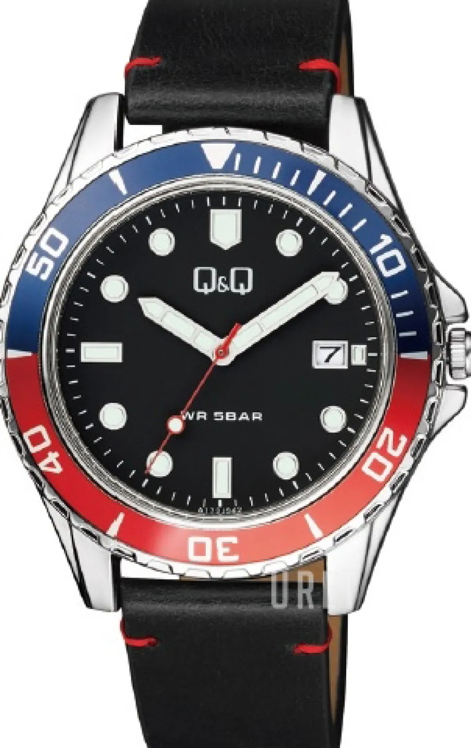 Classic Svart/Läder Ø43 mm