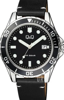 Classic Svart/Läder Ø43 mm