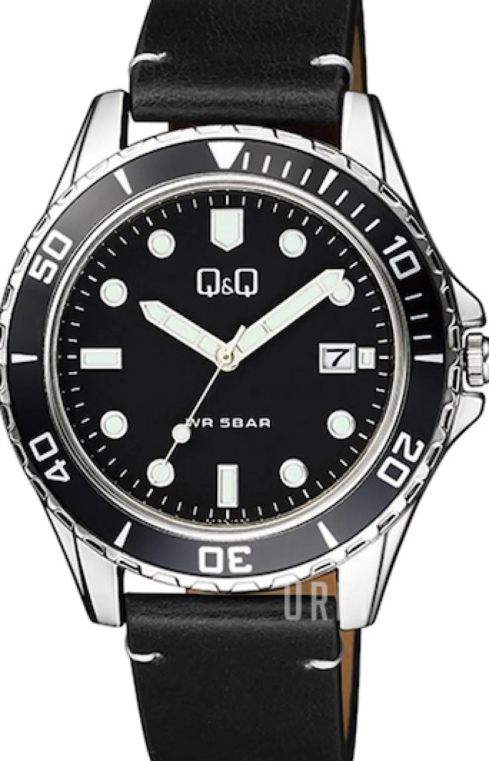 Classic Svart/Läder Ø43 mm