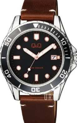 Classic Svart/Läder Ø43 mm