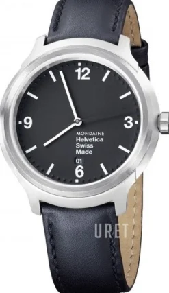 Classic Svart/Läder Ø43 mm