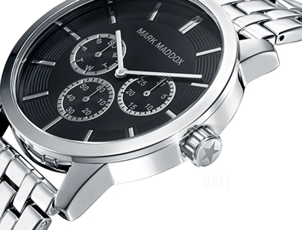 Classic Svart/Stål Ø42 mm