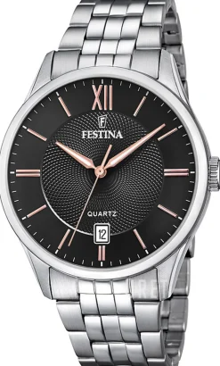 Classic Svart/Stål Ø43 mm