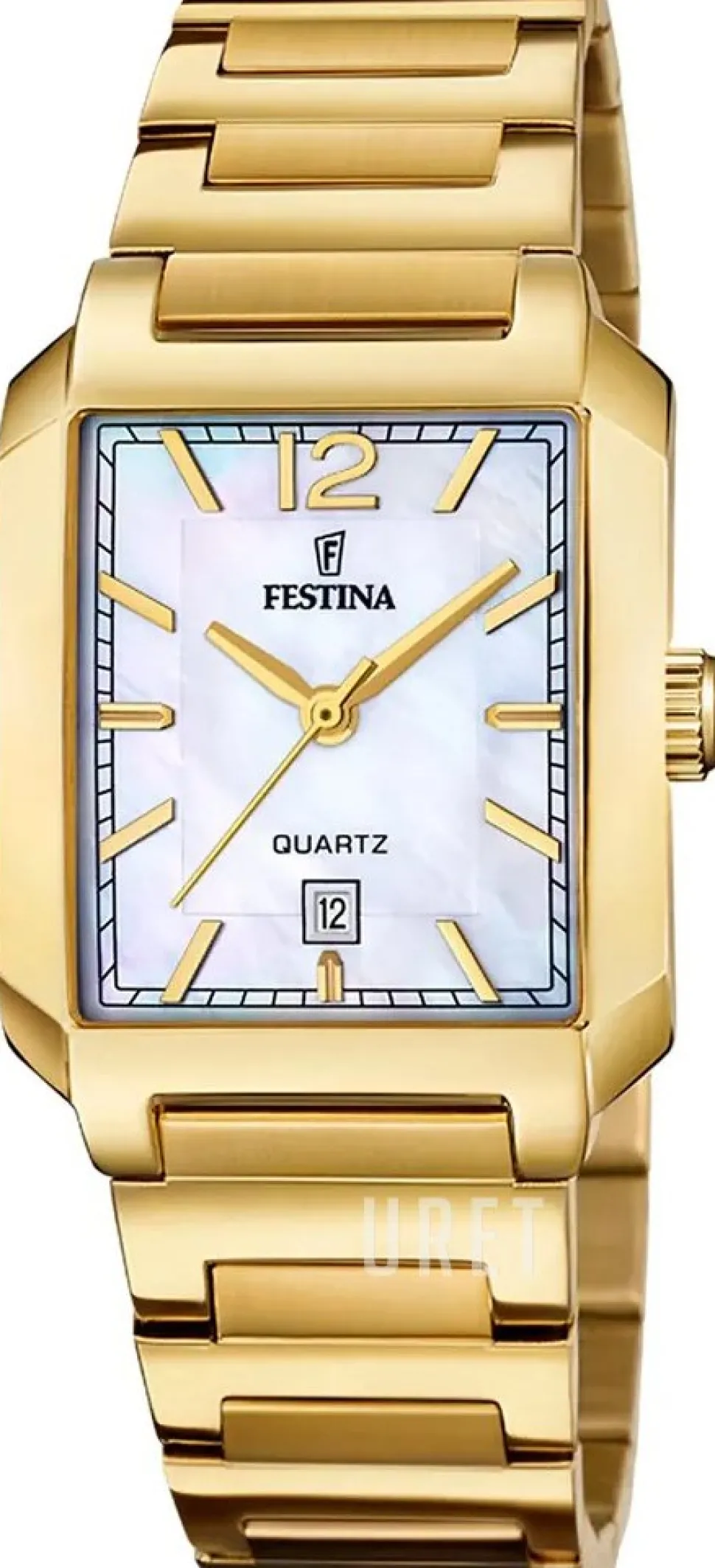 Classic Vit/Gulguldtonat stål