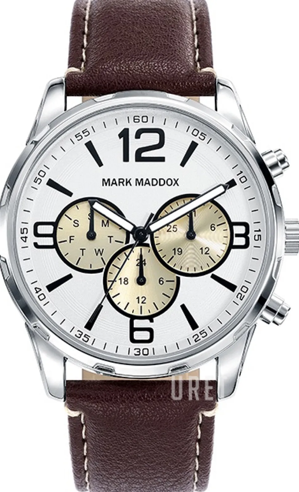 Classic Vit/Läder Ø42 mm