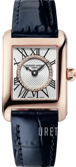 Classics Carree Ladies Silverfärgad/Läder 21x23 mm