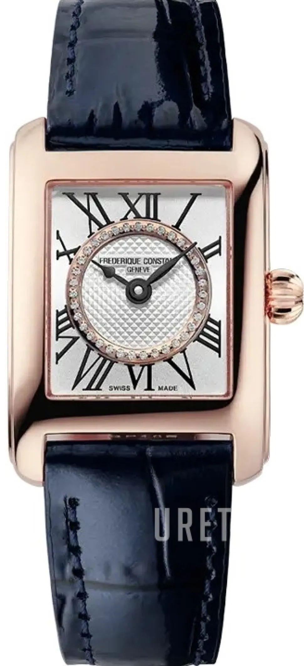 Classics Carree Ladies Silverfärgad/Läder 21x23 mm