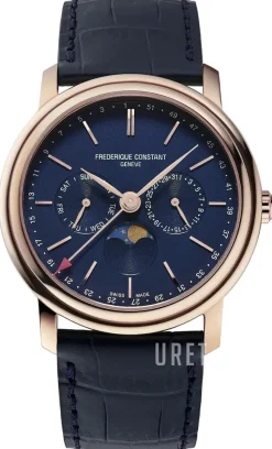 Classics Index Business Timer Blå/Läder Ø40 mm