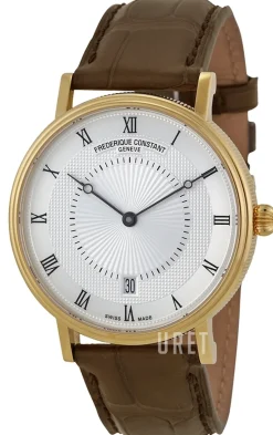 Classics Silverfärgad/Läder Ø39 mm