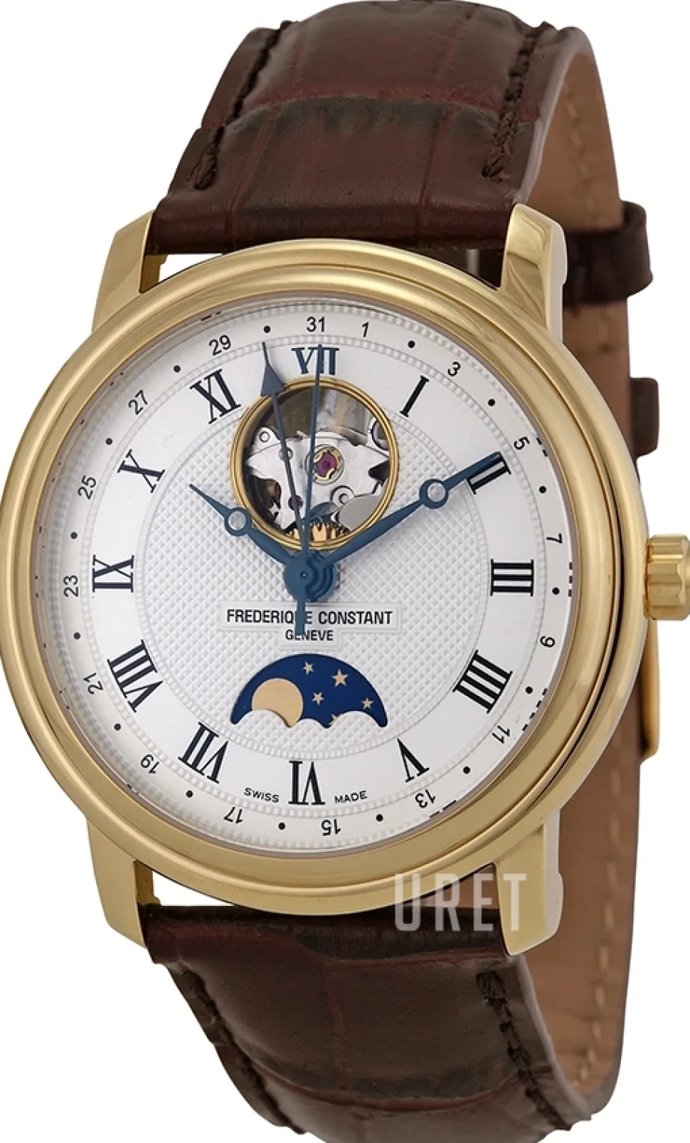 Classics Silverfärgad/Läder Ø40 mm