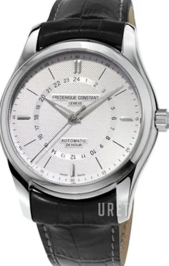 Classics Silverfärgad/Läder Ø43 mm