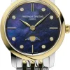 Classics Slimline Ladies Moonphase Blå/Stål Ø30 mm