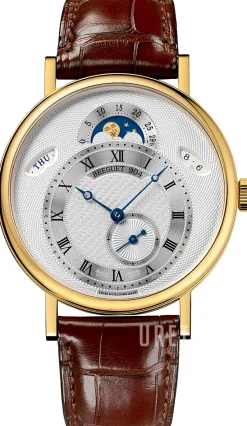 Classique Silverfärgad/Läder Ø39 mm