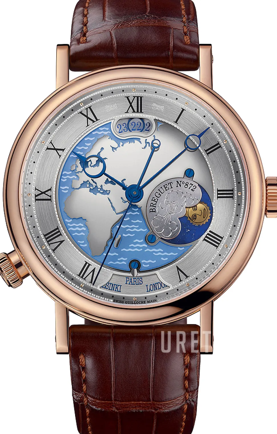 Classique Silverfärgad/Läder Ø44 mm