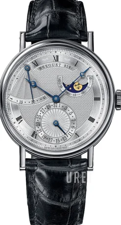 Classique Silverfärgad/Läder Ø39 mm