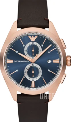 Claudio Blå/Läder Ø43 mm