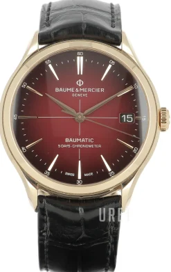 Clifton Röd/Läder Ø39 mm