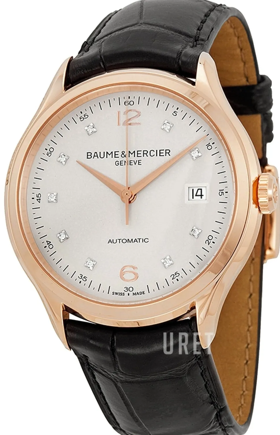 CLIFTON Silverfärgad/Läder Ø38.8 mm