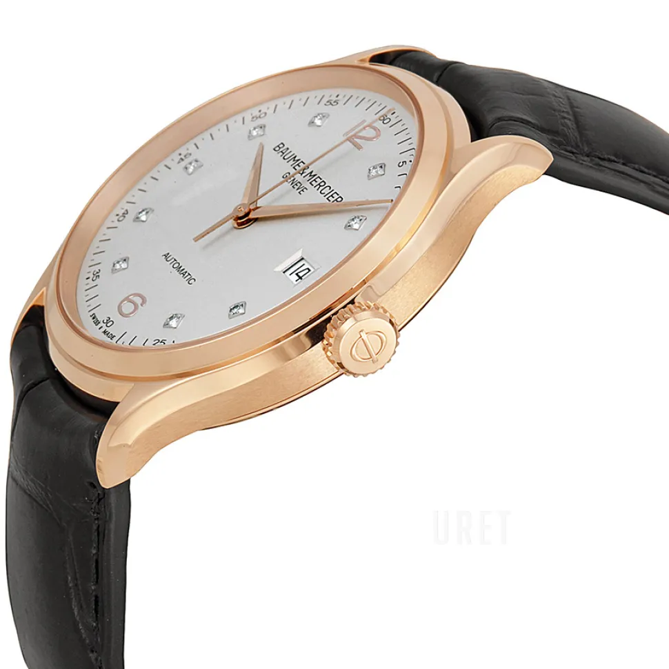 CLIFTON Silverfärgad/Läder Ø38.8 mm