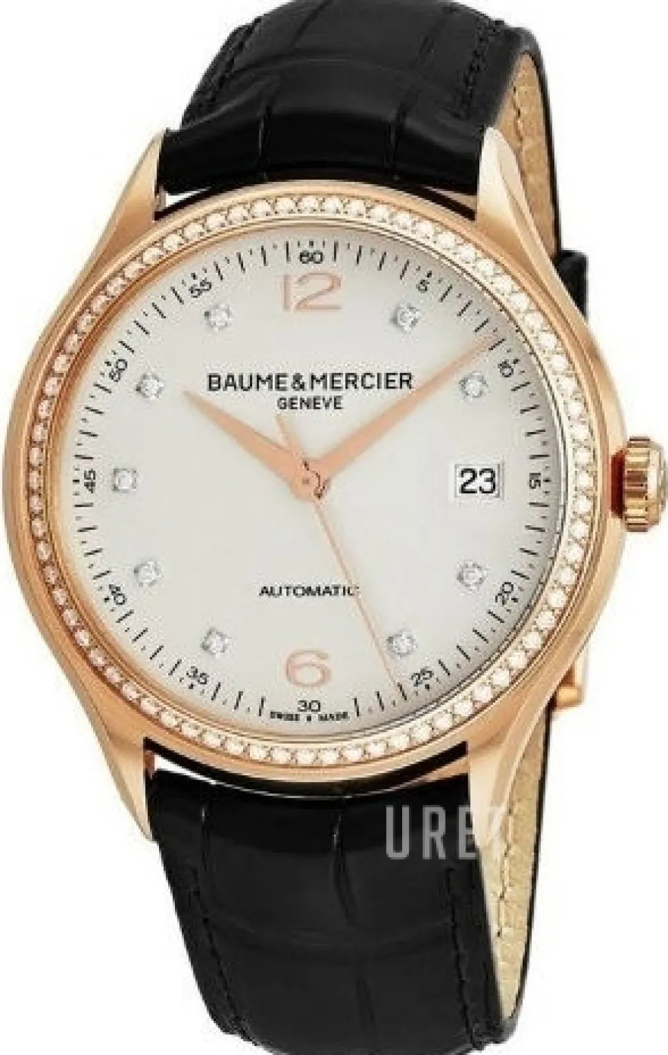 Clifton Silverfärgad/Läder Ø39 mm