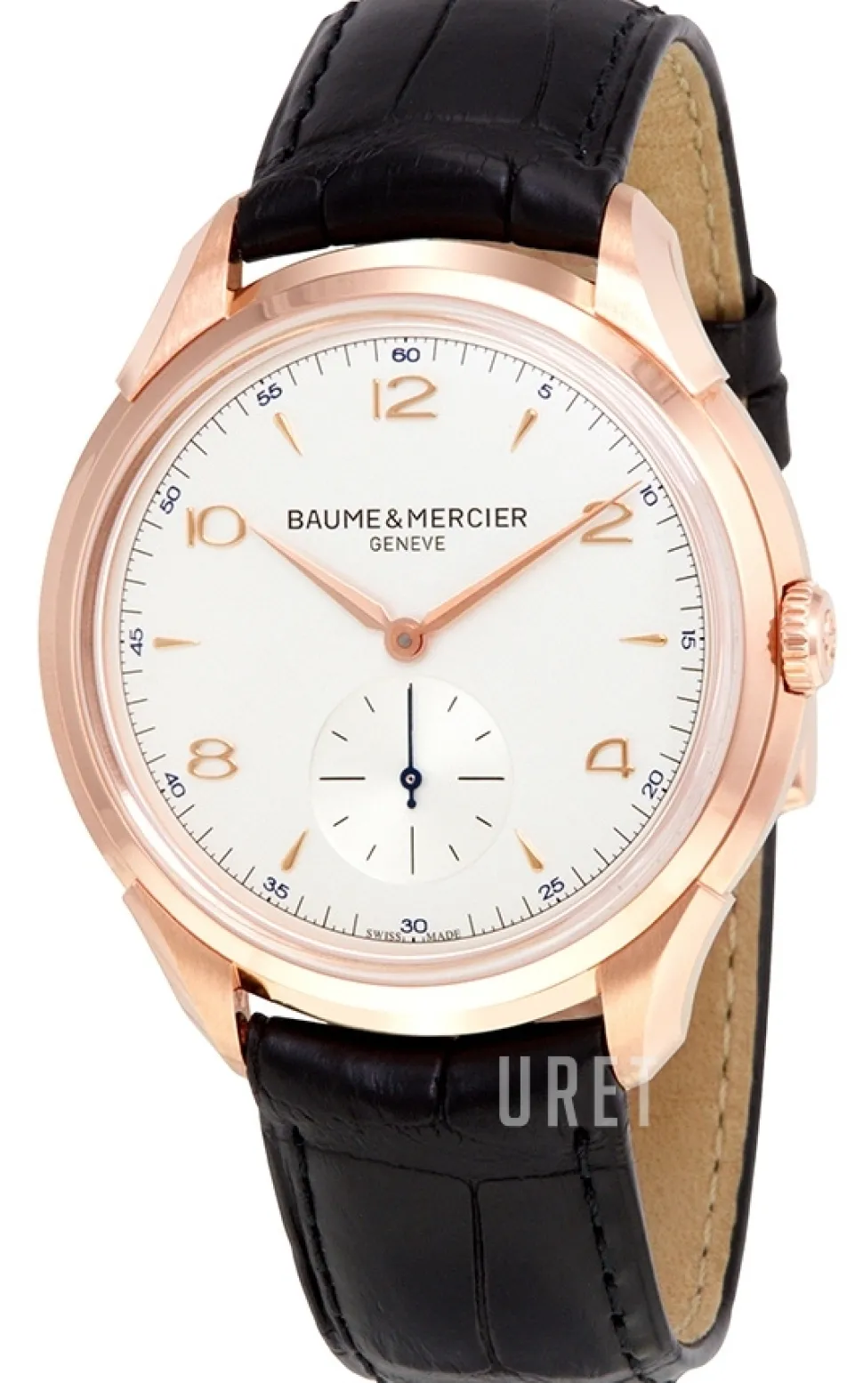 CLIFTON Silverfärgad/Läder Ø42 mm