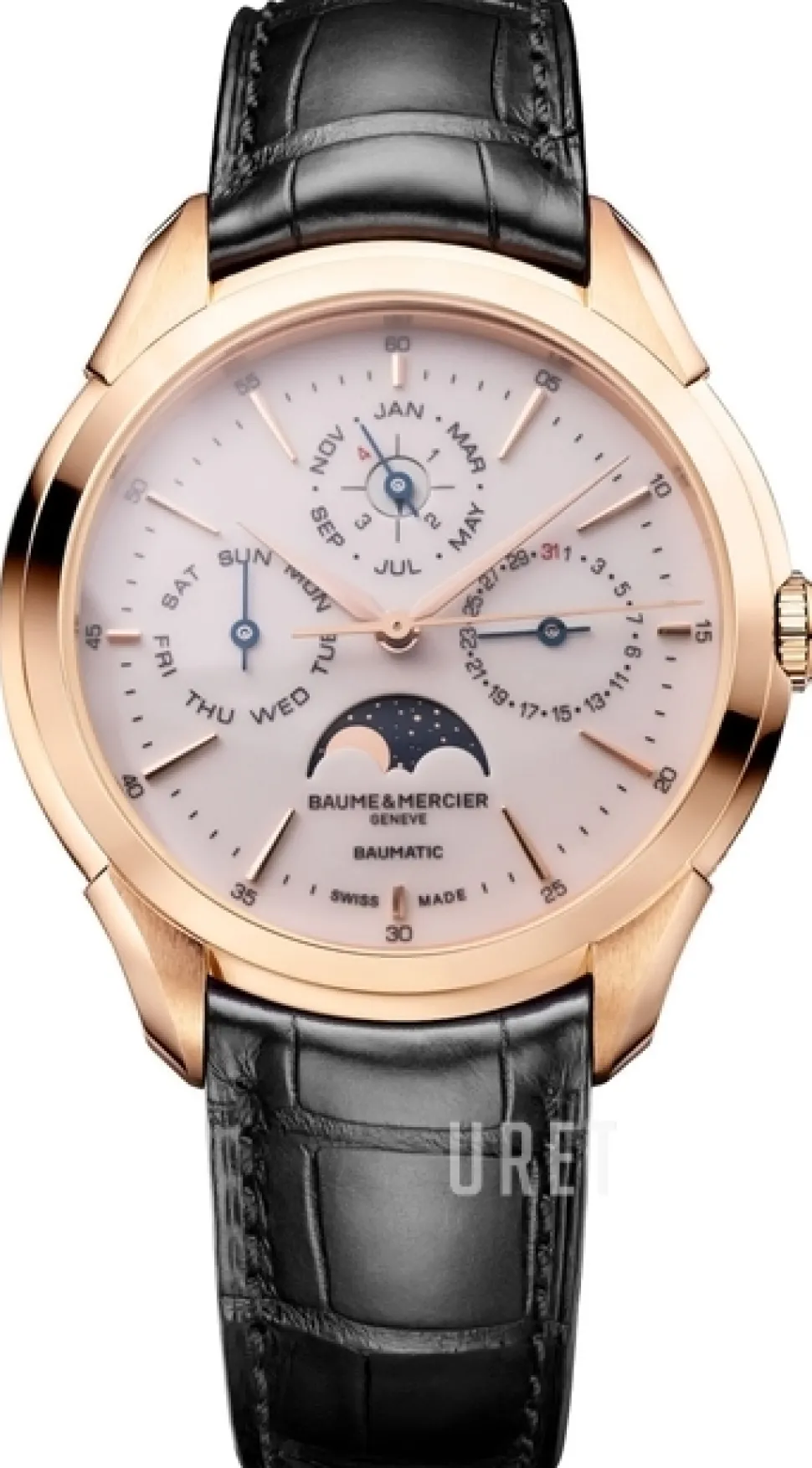 Clifton Vit/Läder Ø42 mm