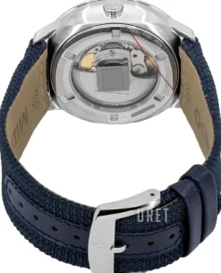 Commander Blå/Läder Ø42 mm