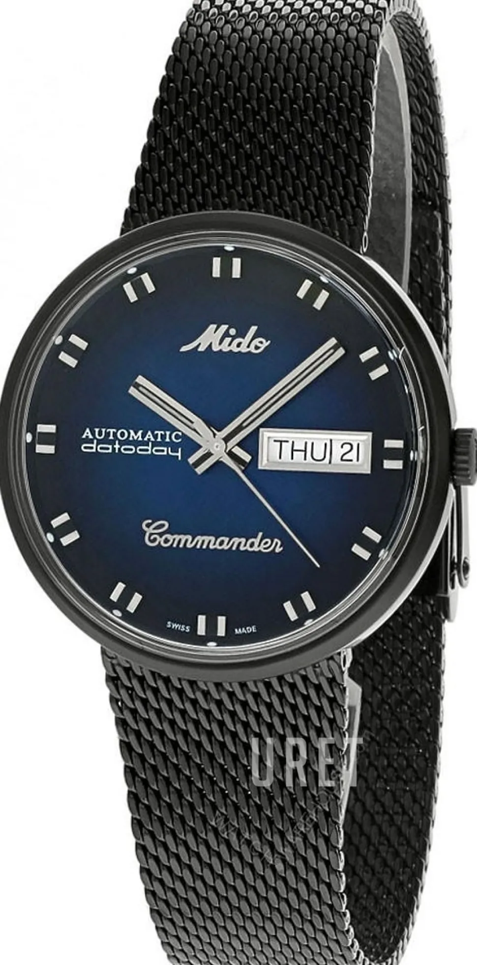 Commander Blå/Stål Ø37 mm