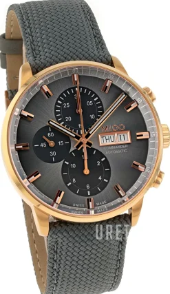 Commander Grå/Läder Ø42.5 mm