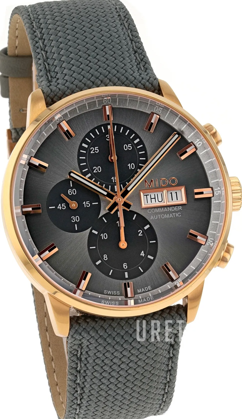 Commander Grå/Läder Ø42.5 mm