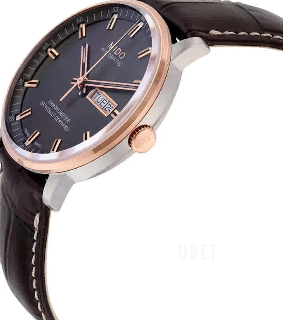 Commander Grå/Läder Ø40 mm