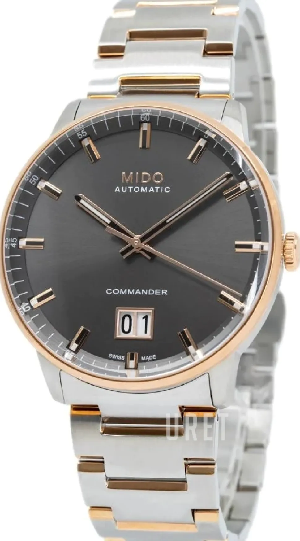 Commander Grå/Roséguldstonat stål Ø42 mm