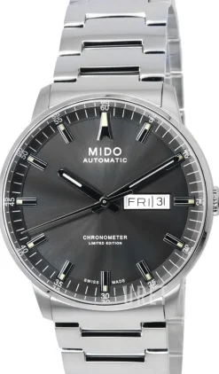 Commander Grå/Stål Ø40 mm