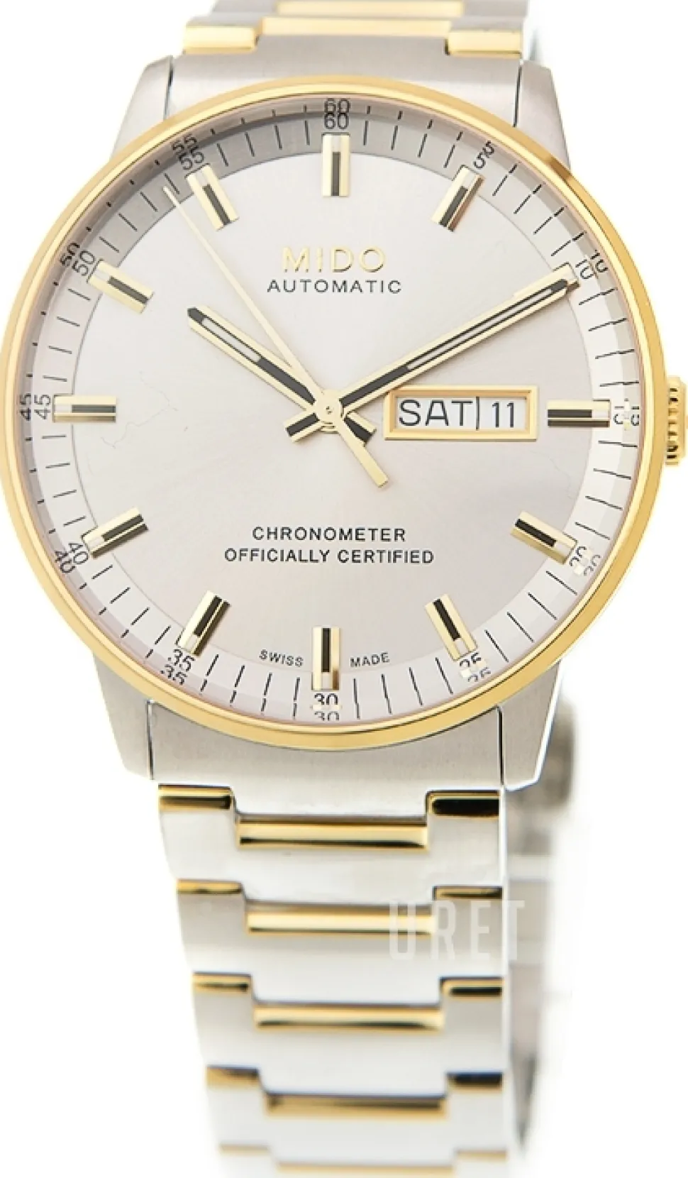 Commander Silverfärgad/Gulguldtonat stål Ø40 mm