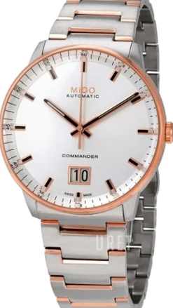 Commander Silverfärgad/Roséguldstonat stål Ø40 mm