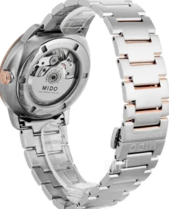 Commander Silverfärgad/Roséguldstonat stål Ø40 mm