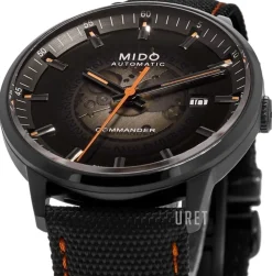 Commander Svart/Läder Ø40 mm