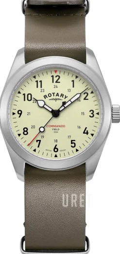 Commando Antikvit/Läder Ø37 mm