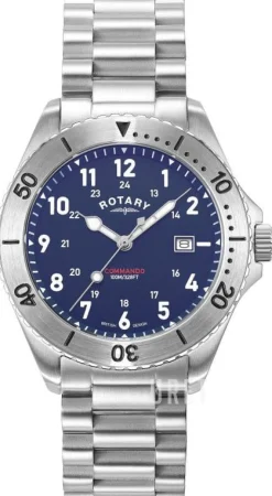 Commando Blå/Stål Ø40 mm