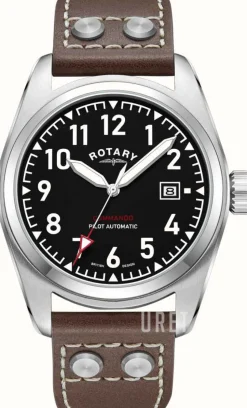 Commando Svart/Läder Ø42 mm